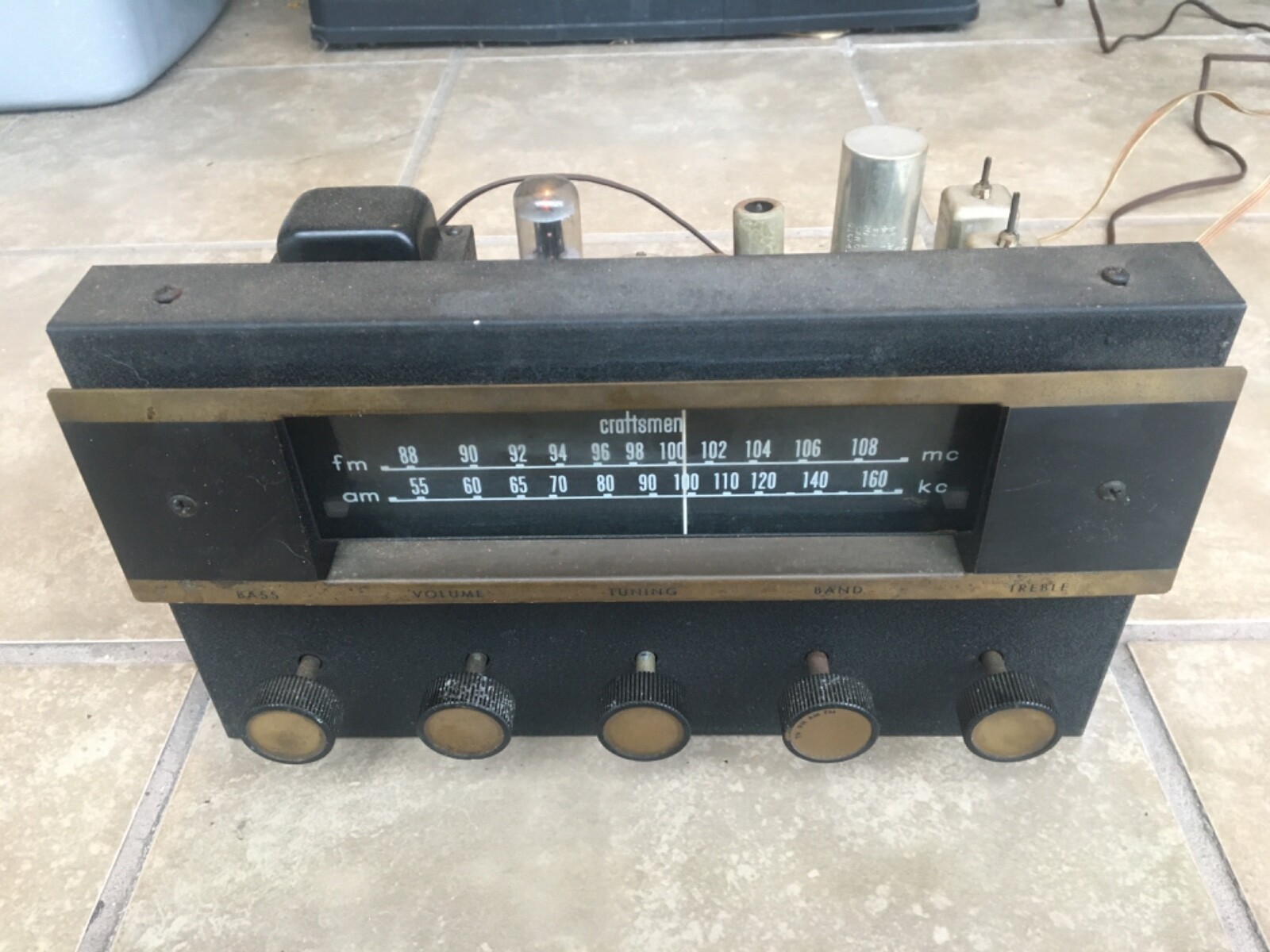 Craftsman Model 10 AM FM Radio Tuner Tube Receiver