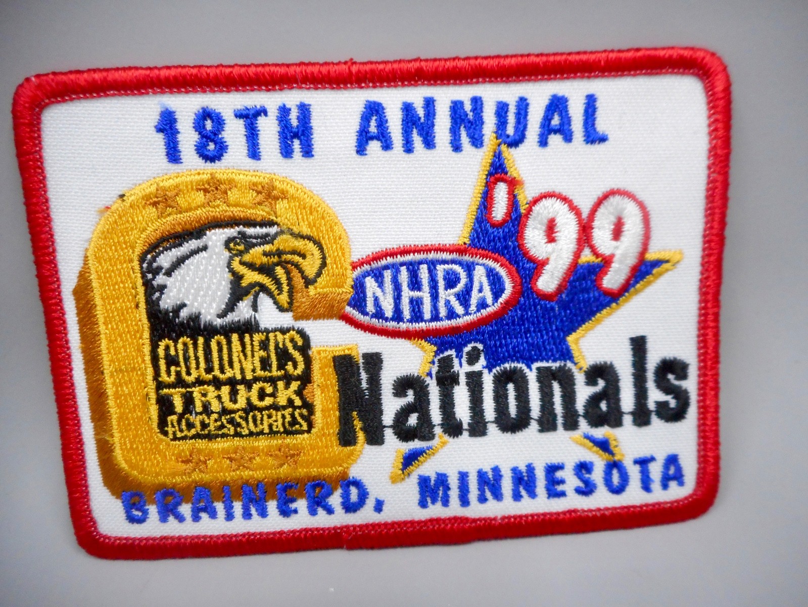 NHRA Brainerd Minnesota Nationals 1999 4" Racing Patch