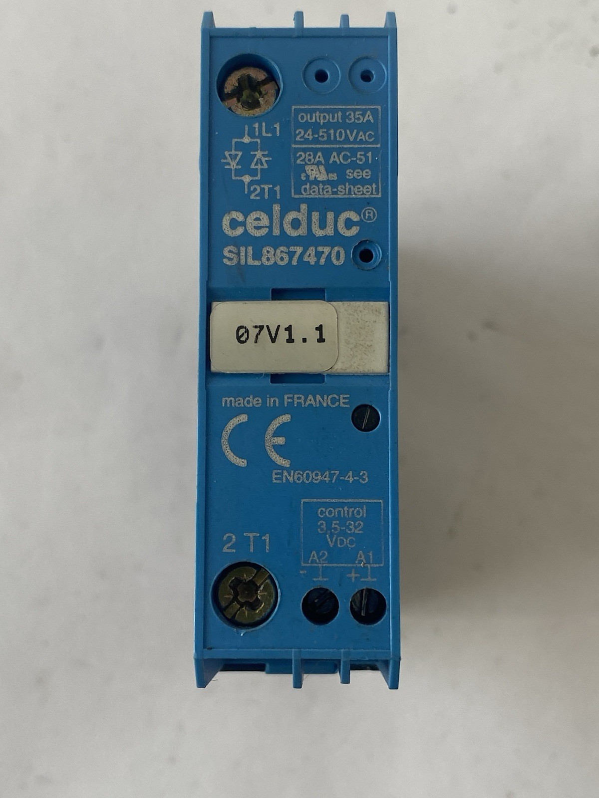 Celduc SIL867470 Solid-State Relay 35A 3.5-32 VDC
