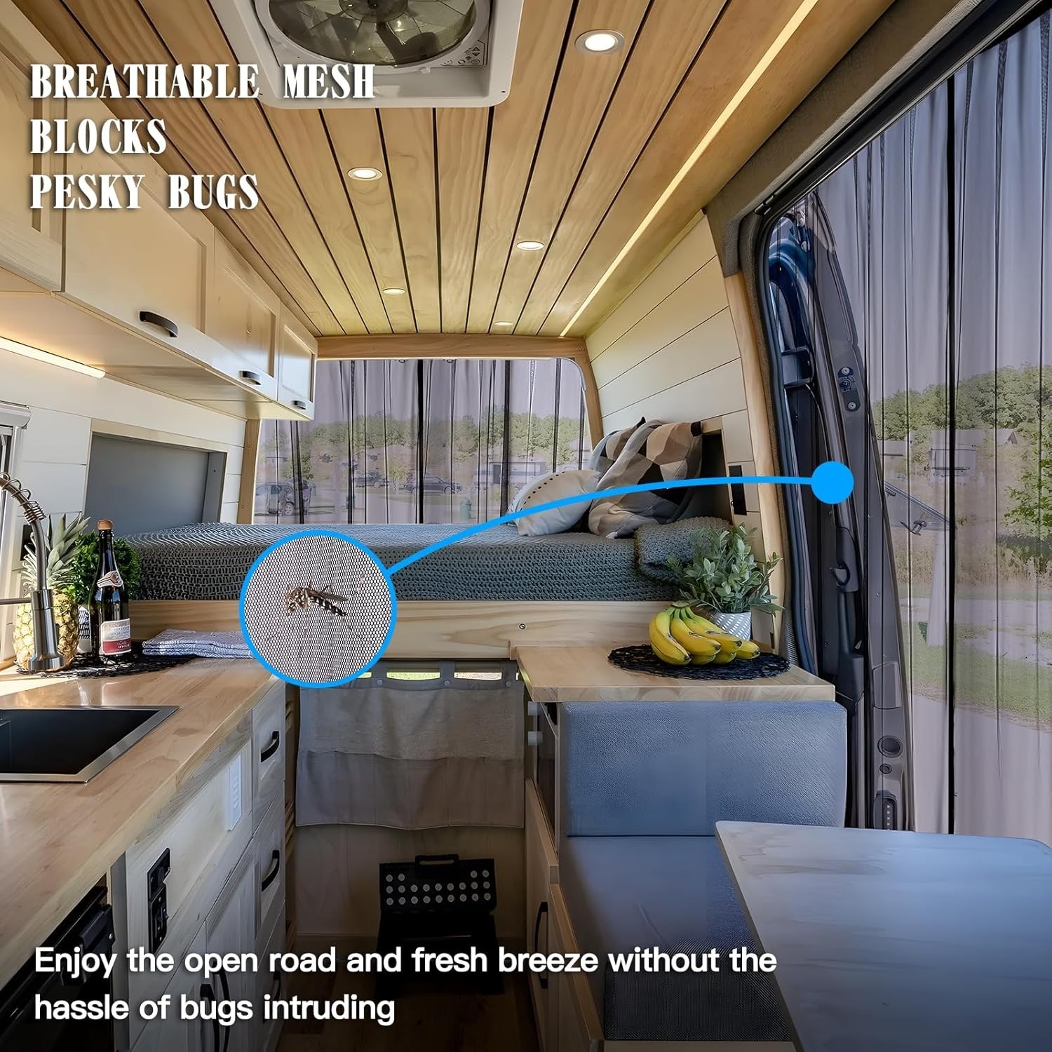 Vanlife Essential: Magnetic Fly Screen for Vans