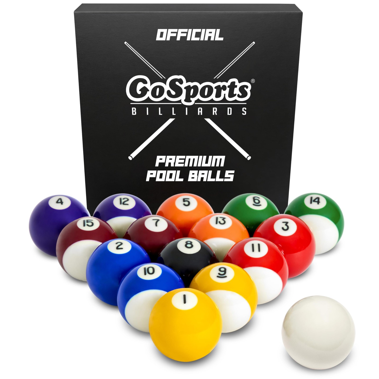 Gosports Regulation Pool Balls For Pool Set Of 16 Billiard Balls Professional
