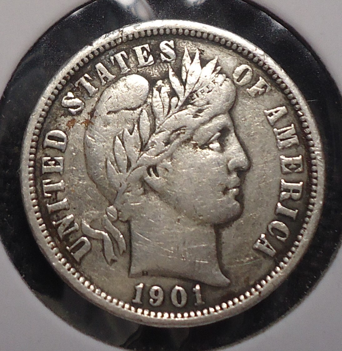 Very Fine+ VF+ 1901 O New Orleans Silver 10C barber dime ship ship Promotion!