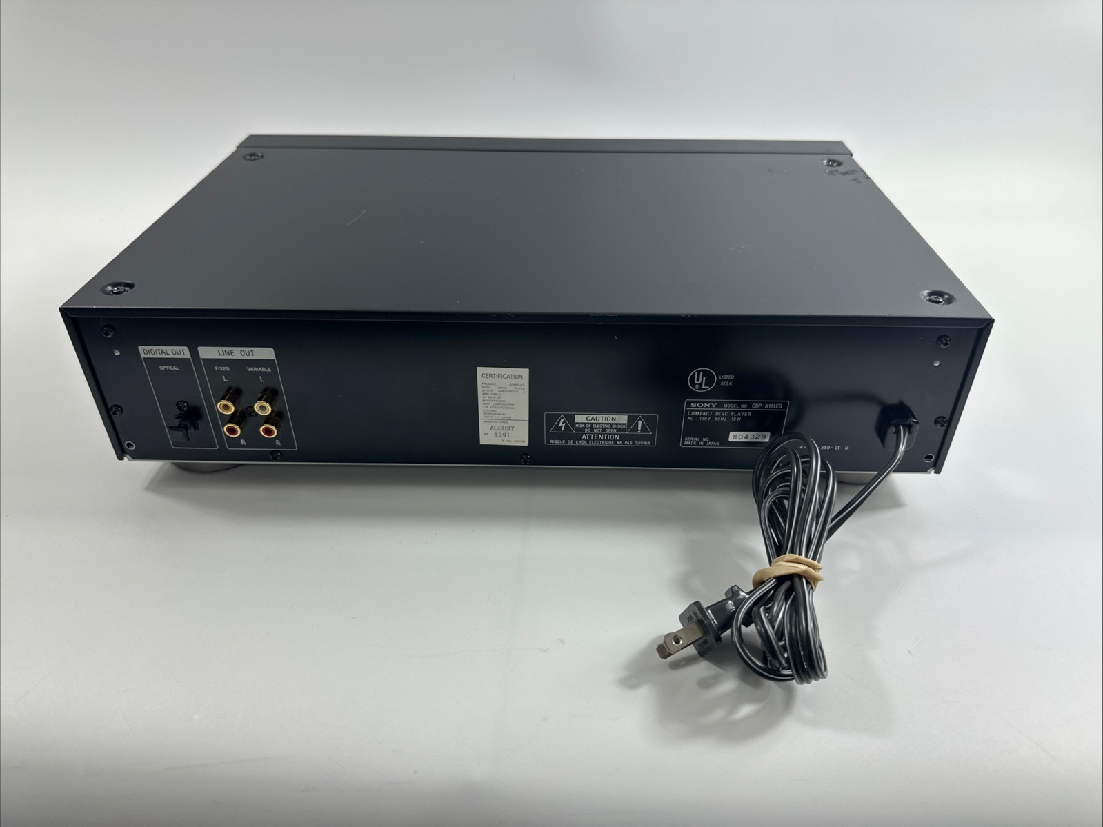 Sony CDP X111ES High Density Digital Sync CD player , Works!