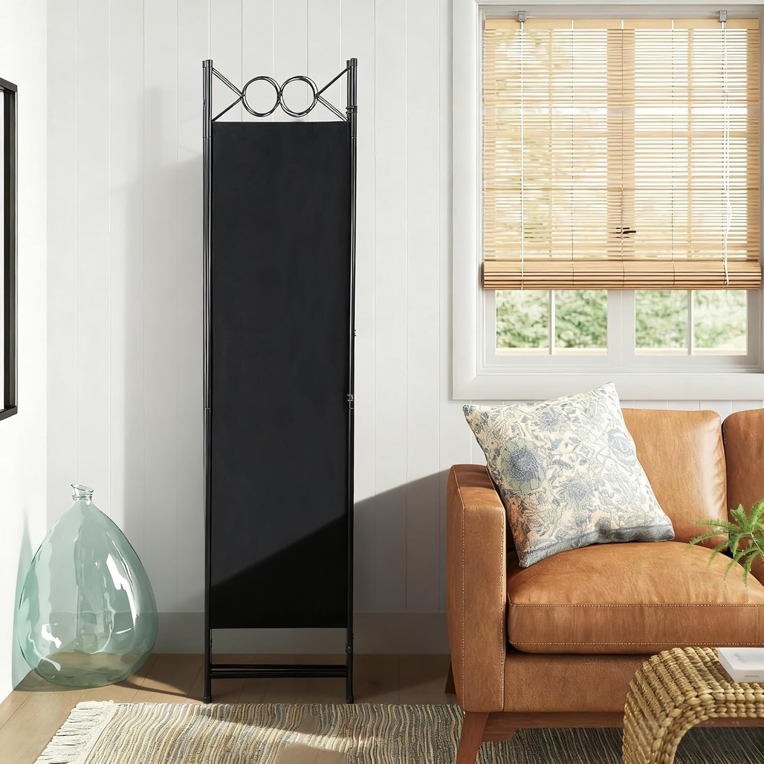 Room Divider 4 Panel Folding Screen Portable Wall Separator for Bedroom Office