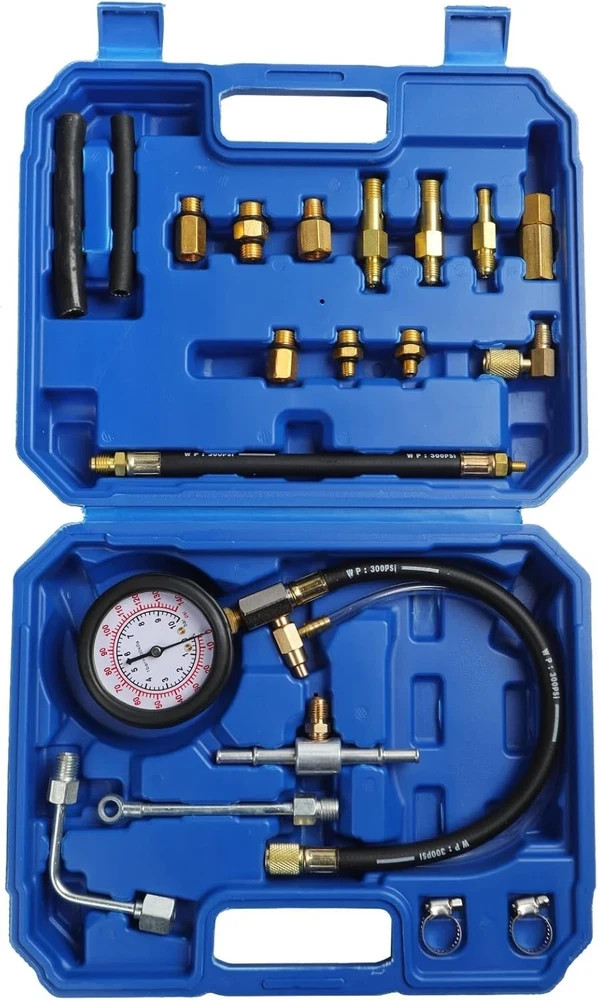 TU-114 Auto Fuel Pressure Gauge Tester Kit Gasoline Pressure MetersAutomobile In