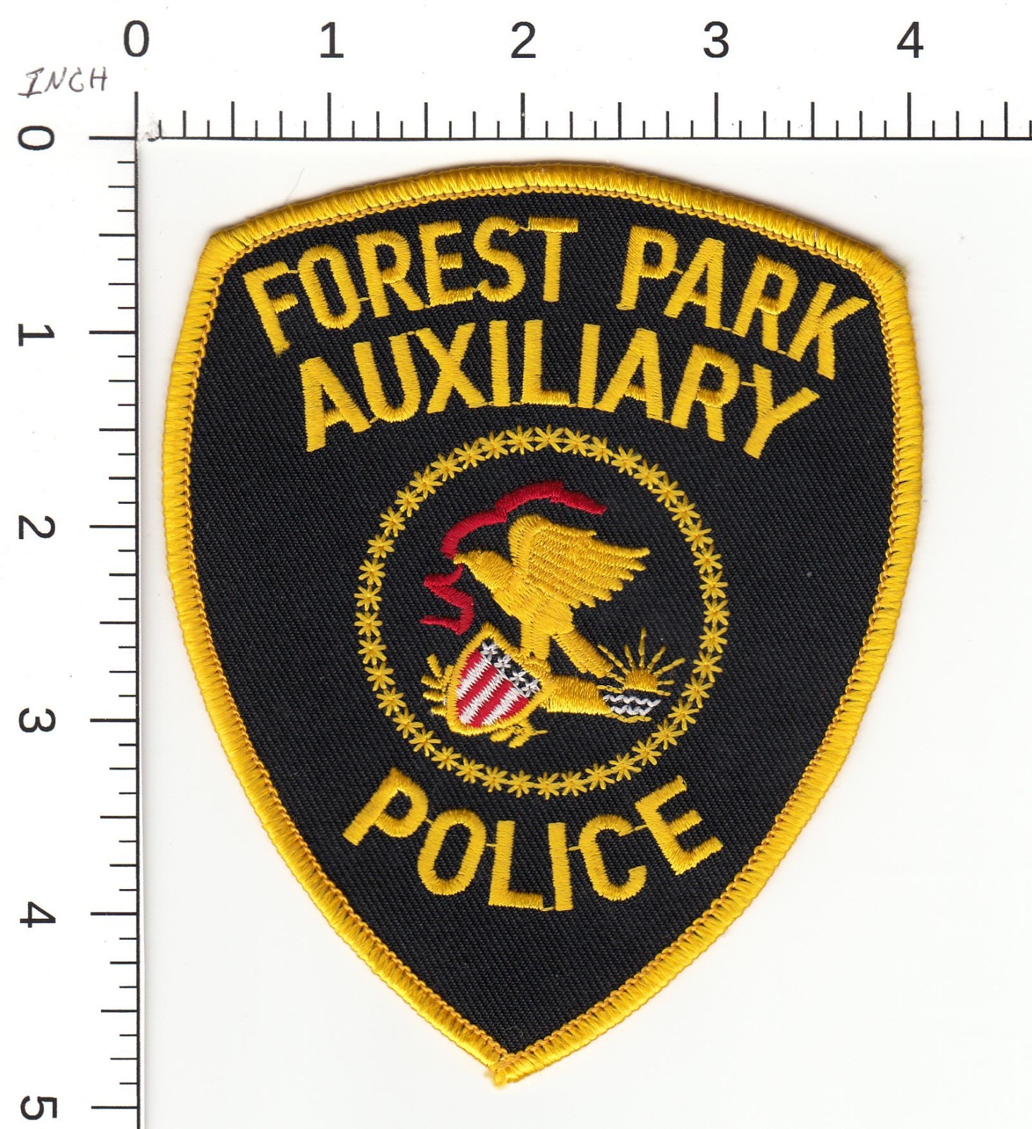 OOS FOREST PARK AUXILIARY --  ILLINOIS COLLECTIBLE POLICE PATCH