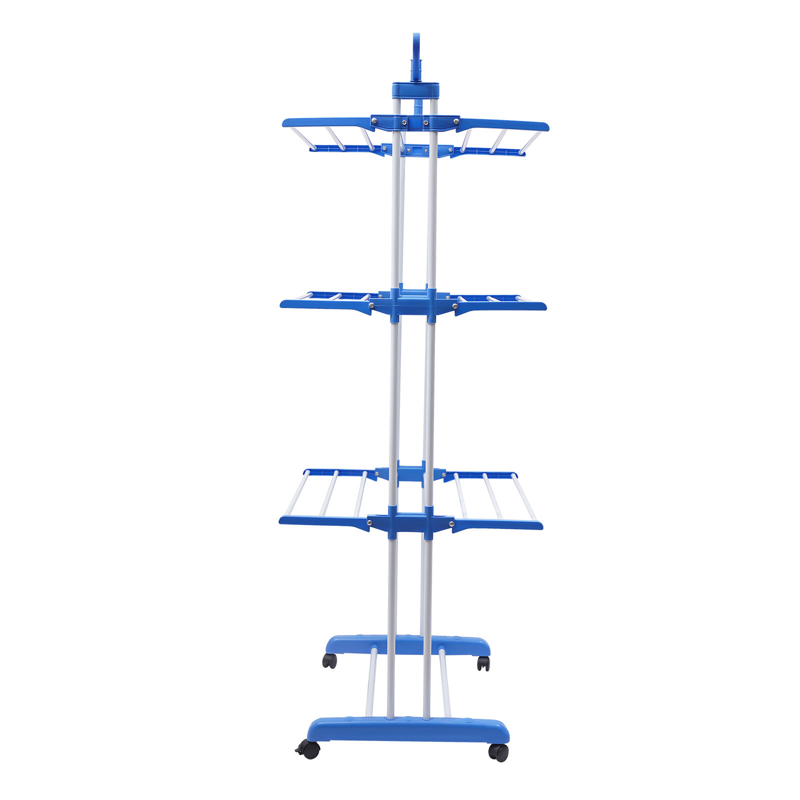 Heavy Duty Laundry Clothes Drying Rack Foldable Garment Rolling Dryer Hanger