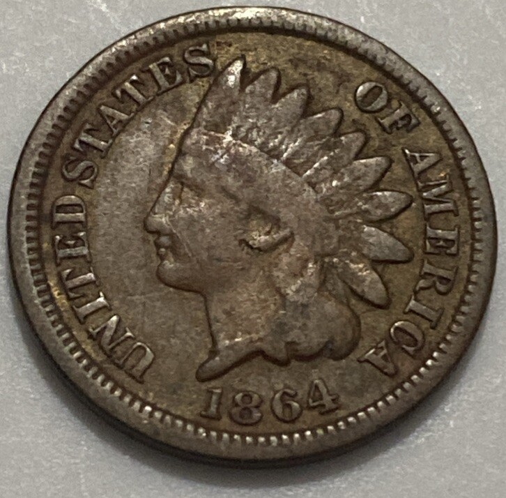 1864 Indian Head Cent Exact Coin Imaged #IND80