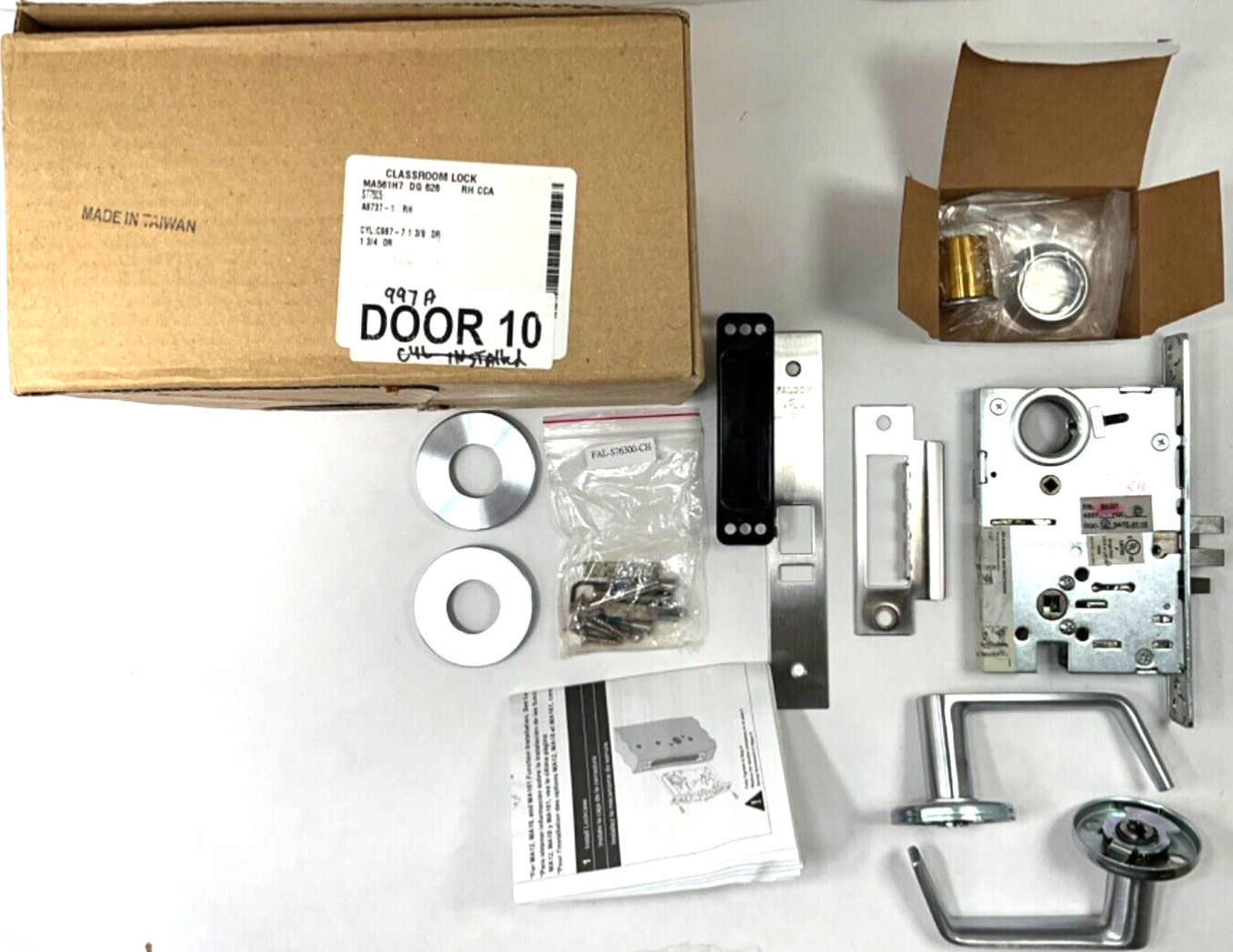 New FALCON - MA561H7 DG 626 Stainless Steel CLASSROOM LOCK - RH Lever Mortise