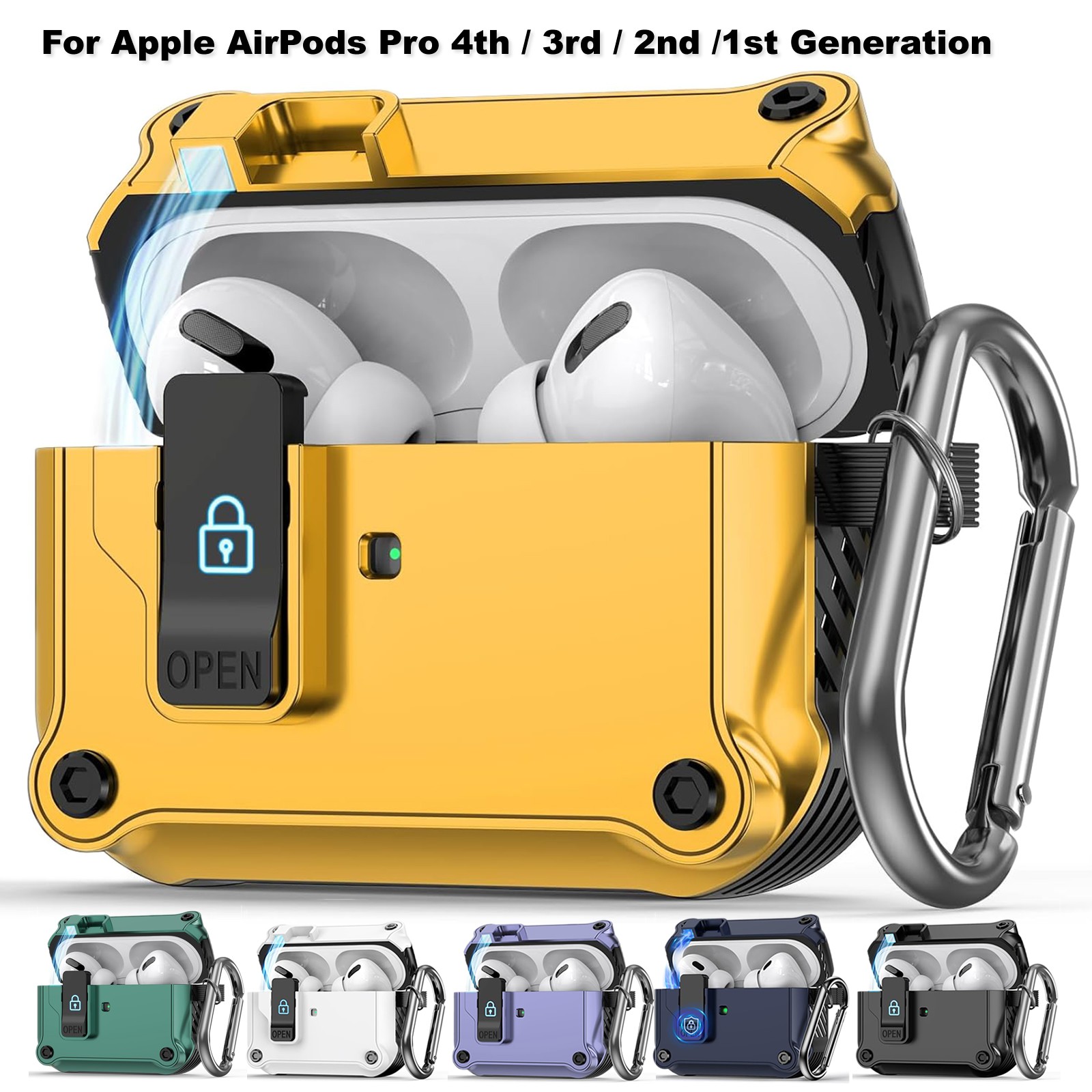 Protective Case For Apple AirPods Pro 3rd / 2nd /1st Generation Shockproof Cover