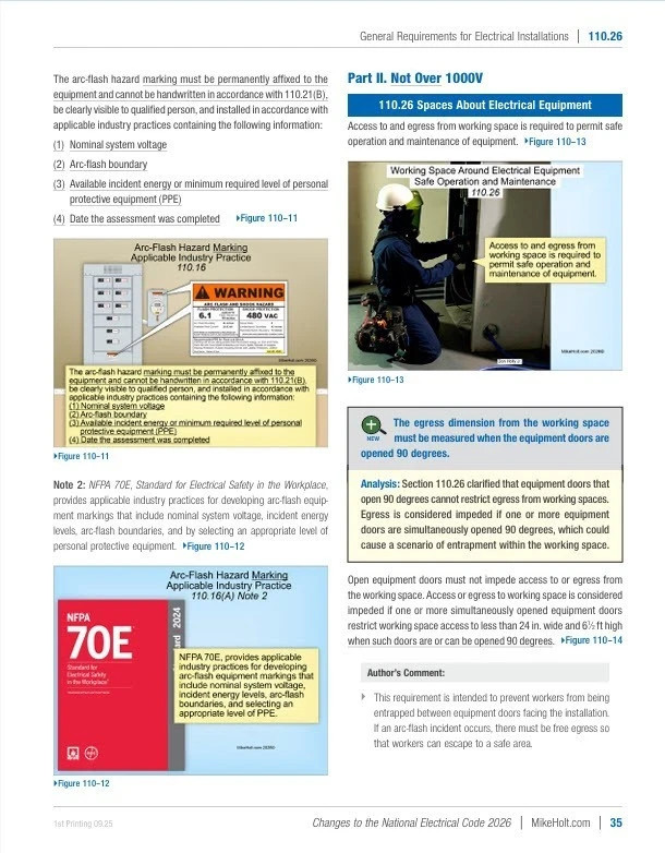 2026 Mike Holt's Changes to the National Electrical Code Textbook
