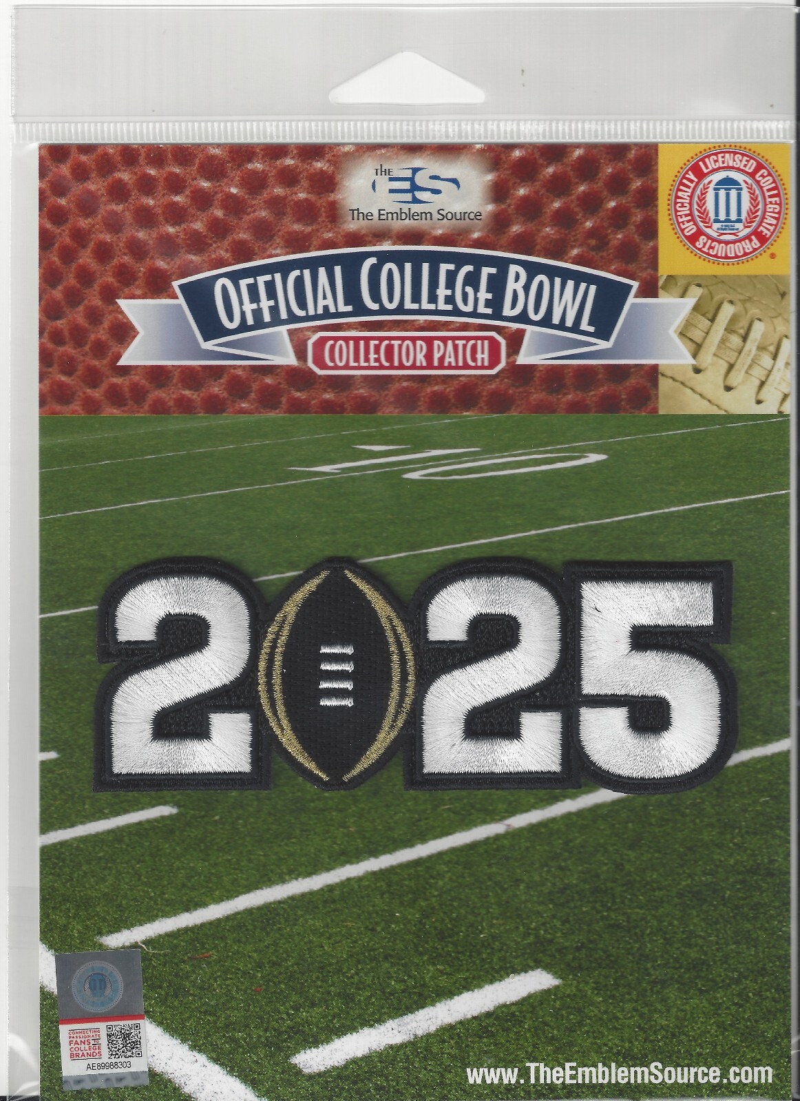 2025 CFP College National Championship Game Patch Official NCAA Logo Pkg