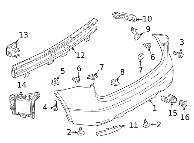 Genuine Nissan Blind Spot Detection System Warning Sensor 284K0-HV00A
