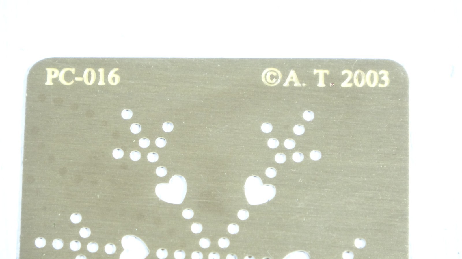 Snow Flake A.T. Brown 2003 PC-016 - Embossing & Stenciling