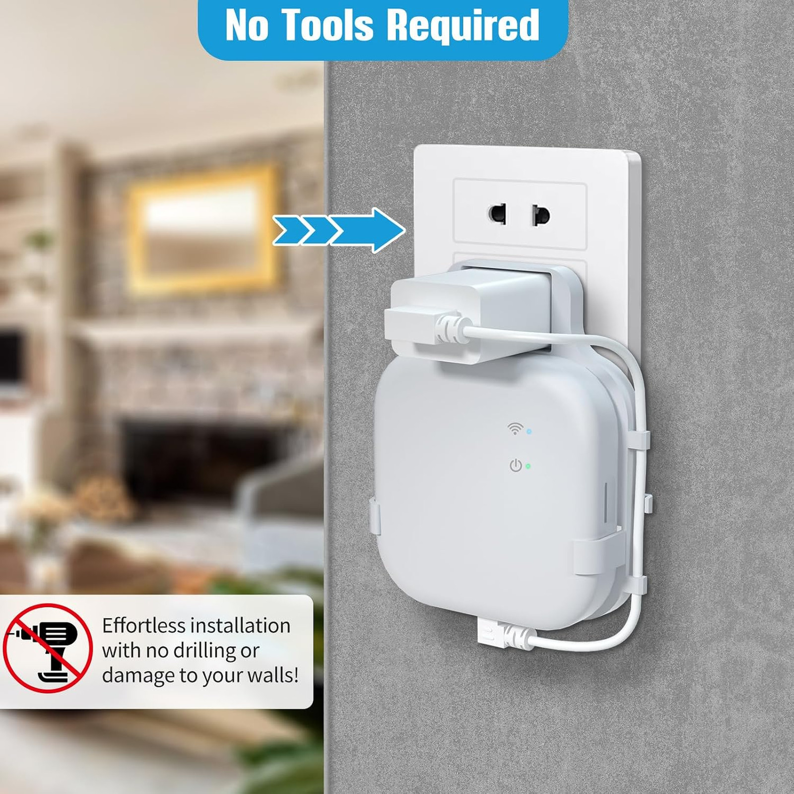 Outlet Wall Mount for Blink Sync Module XR Space Saving Bracket Holder