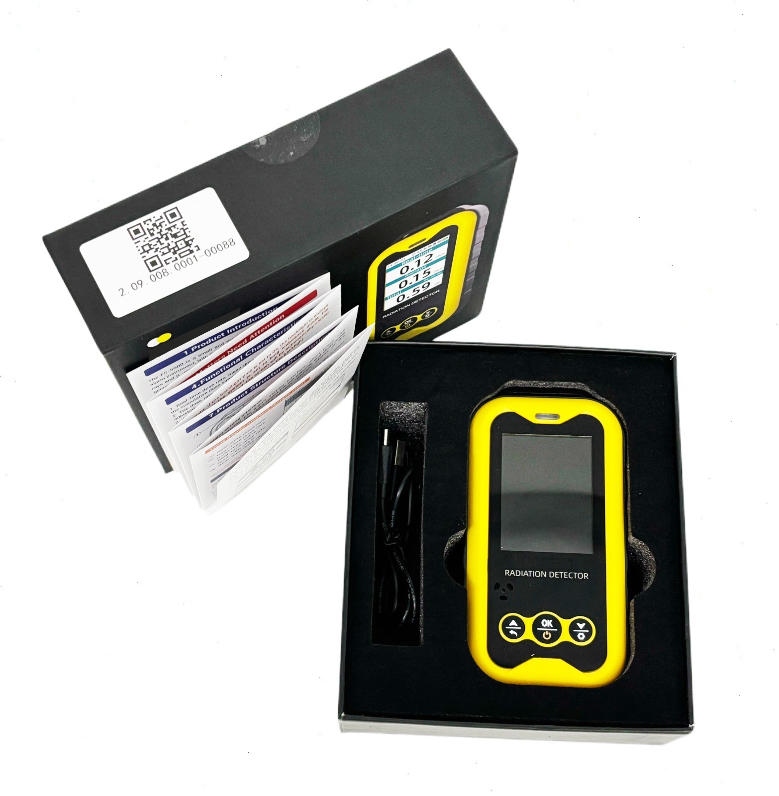 Handheld Nuclear Radiation Detector with Buzzer Sound Alarm for X, β, γ Ray