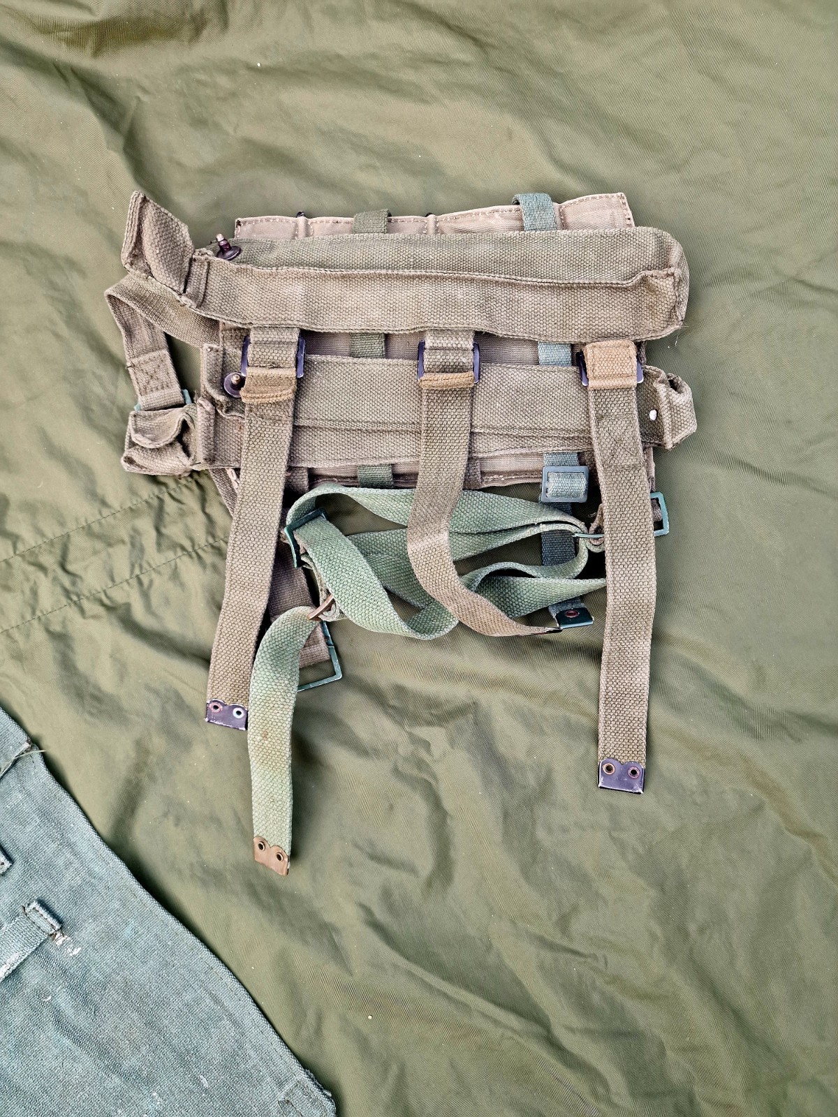 ❤️ Rare Vintage British Army 58 Pattern Poncho with Webbing Accessories As Shown