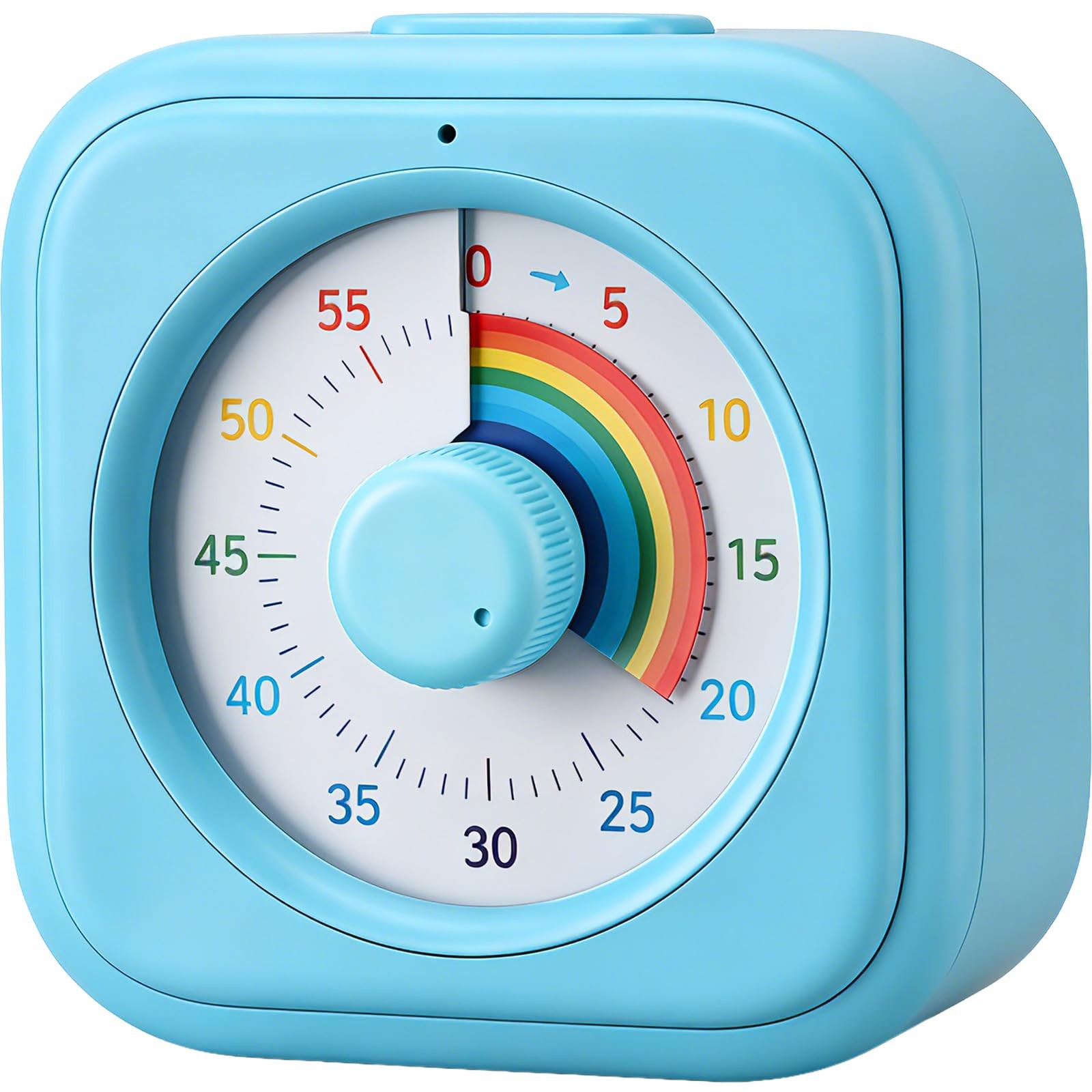 Rainbow Visual Timer for Kids, 60 Minute Silent Countdown Clock with Color Di...