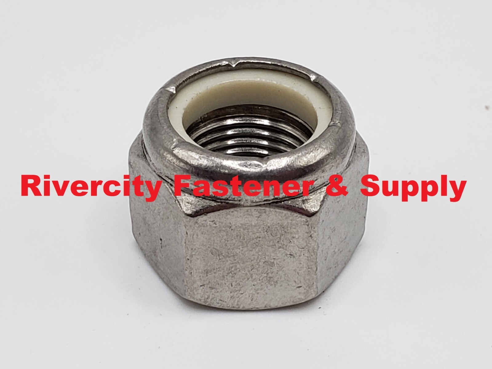 3/4-10 Stainless Steel Nylon Insert Stop Nuts 3/4x10 Nuts 3/4 x 10 Lock Nut