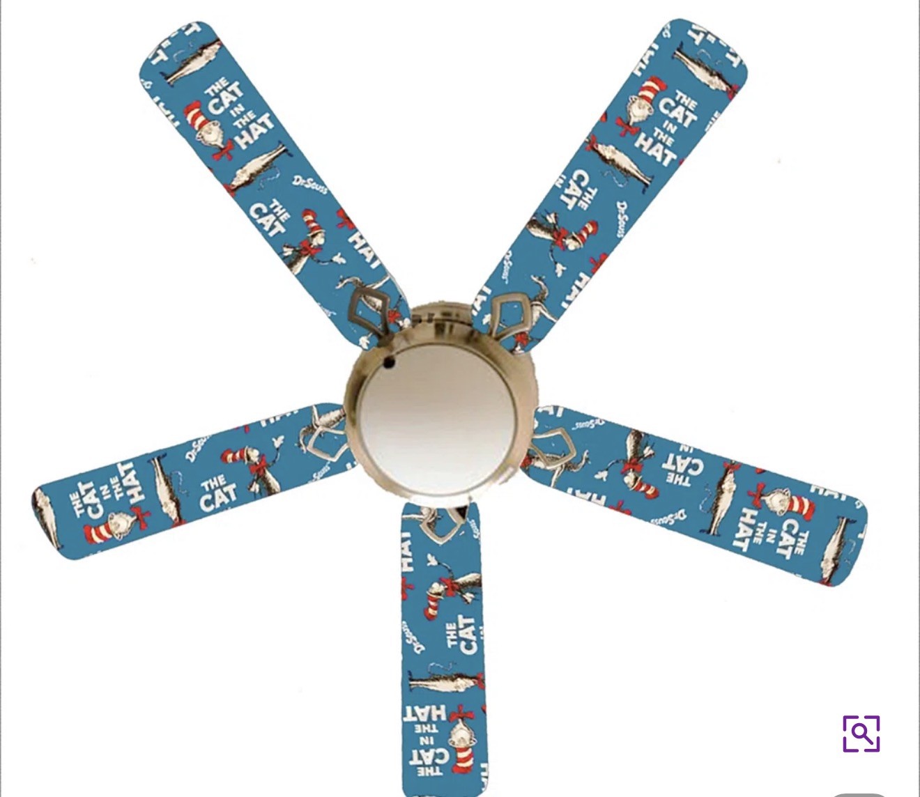 Dr. Seuss ceiling fan - kids room - new in box 52 inch