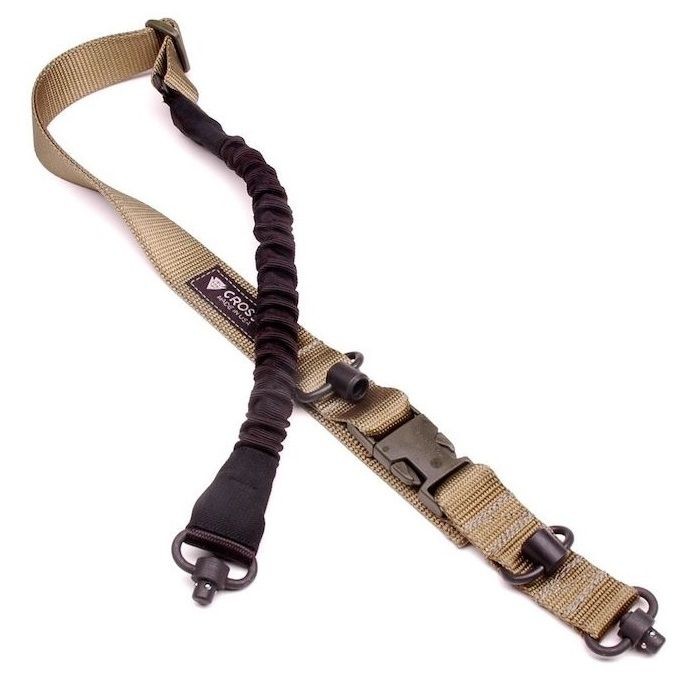 Crosstac Ambi Premium QD Swivel Gun Sling, Coyote Brown, : 135036-CB-COBRA-QD