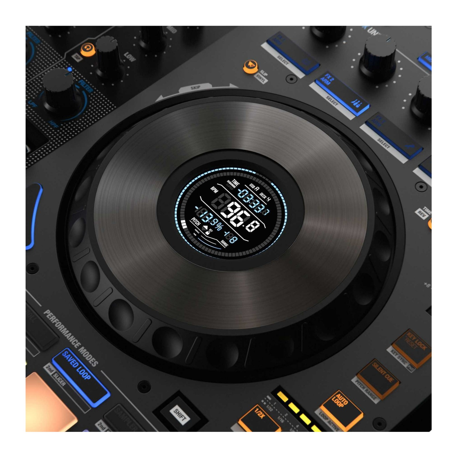 Reloop Mixon 8 Pro 4-Channel Professional Hybrid Sturdy Build DJ Controller