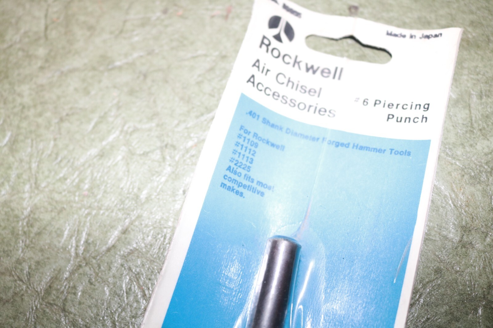 NOS Air Chisel / hammer Rockwell no. 6 piercing punch
