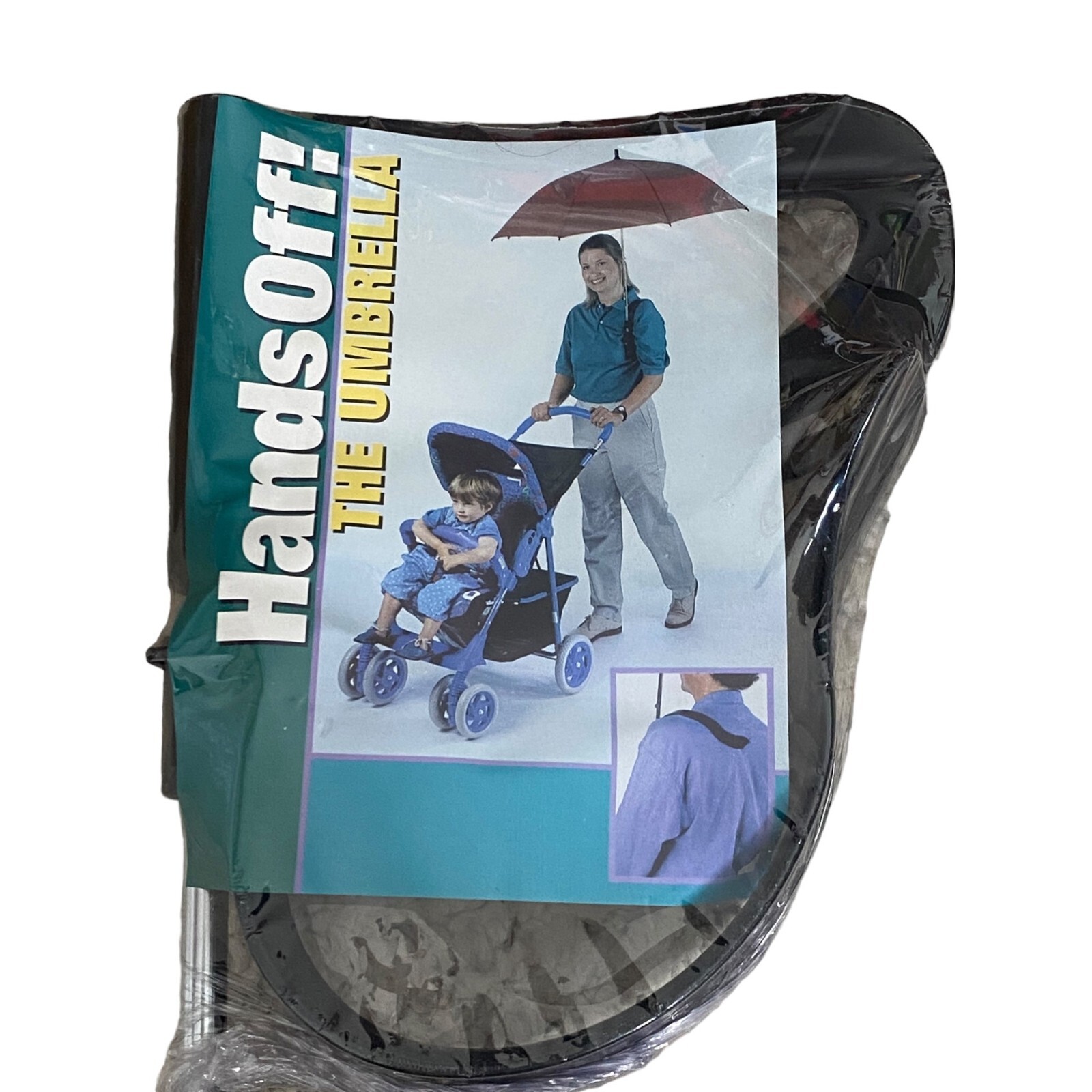 Vintage Hands Off Umbrella Hands Free New