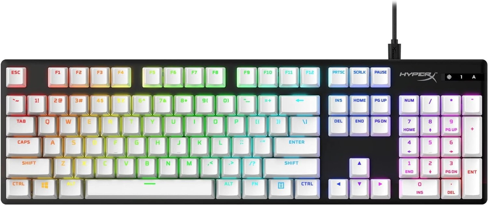 HyperX PBT Keycaps – Full Key Set, Double Shot PBT Material, English (US)