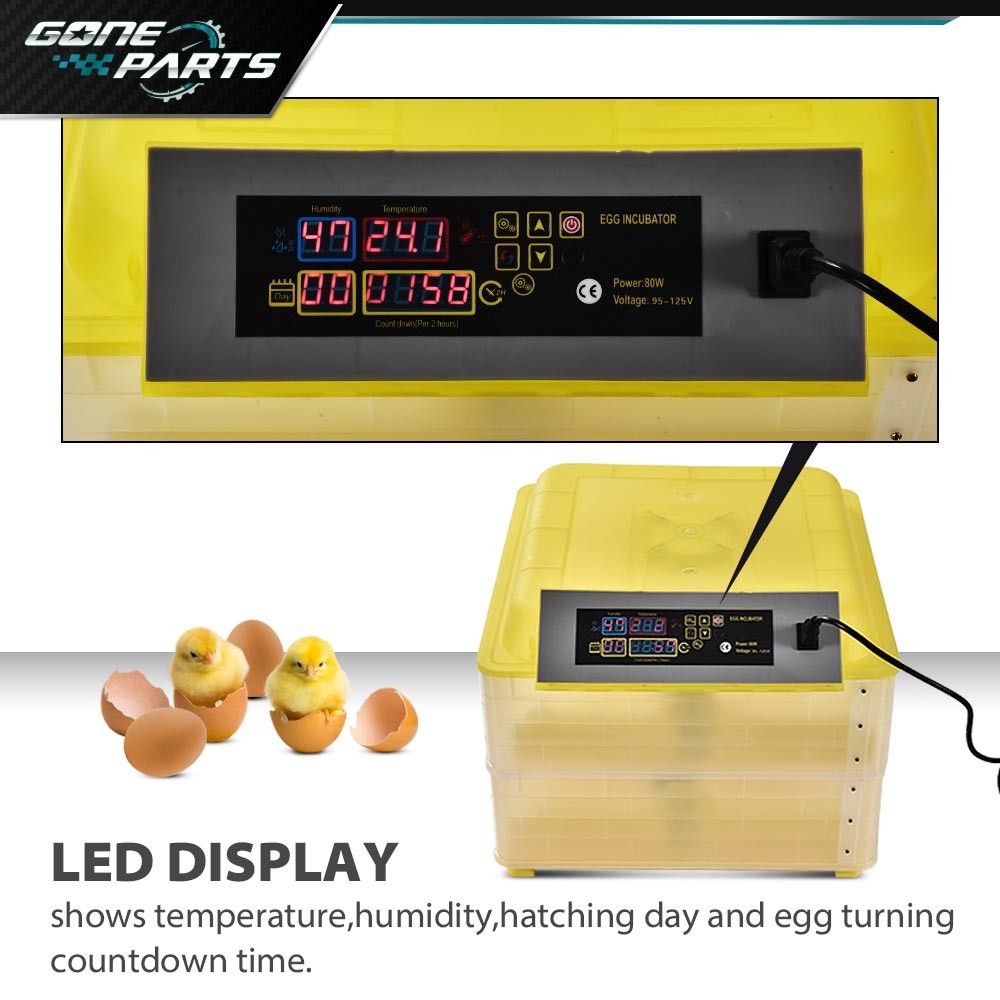 New Digital Hatcher Breed Warmer Auto Temperature Control 96 Grid Incubator