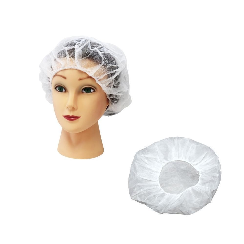 Non-Woven Bouffant Cap Hair Net Cap, White, Elastic, 21" Size 2000 Pieces