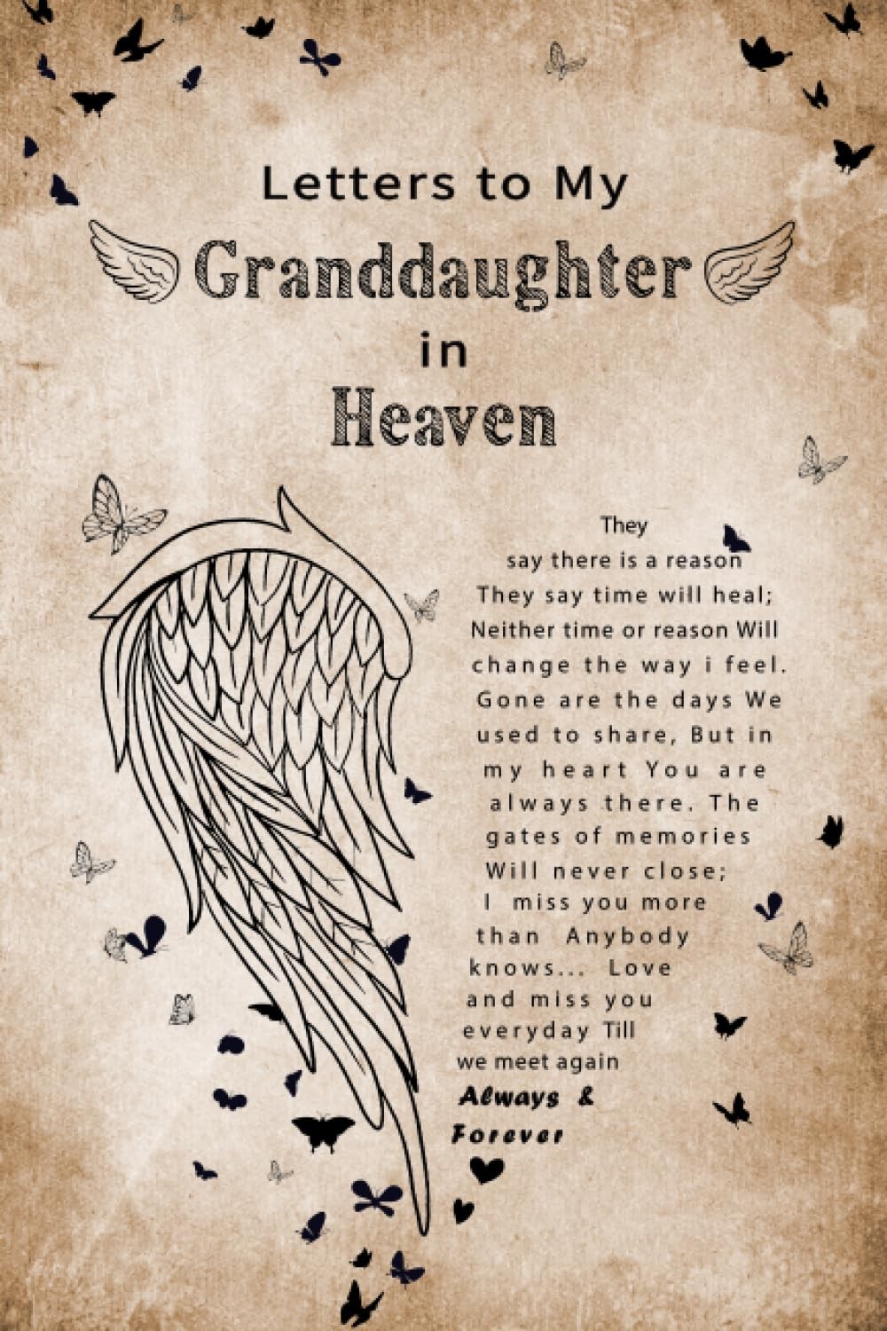Letters to My Granddaughter in Heaven: A Grief Journal for Grieving the Loss of