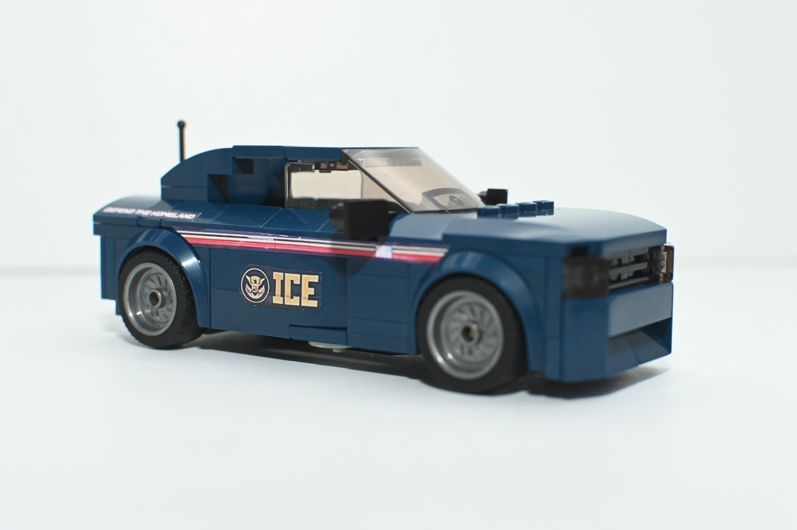 ICE Defend the Homeland Patrol Car Model Built and compatible with LEGO® Bricks