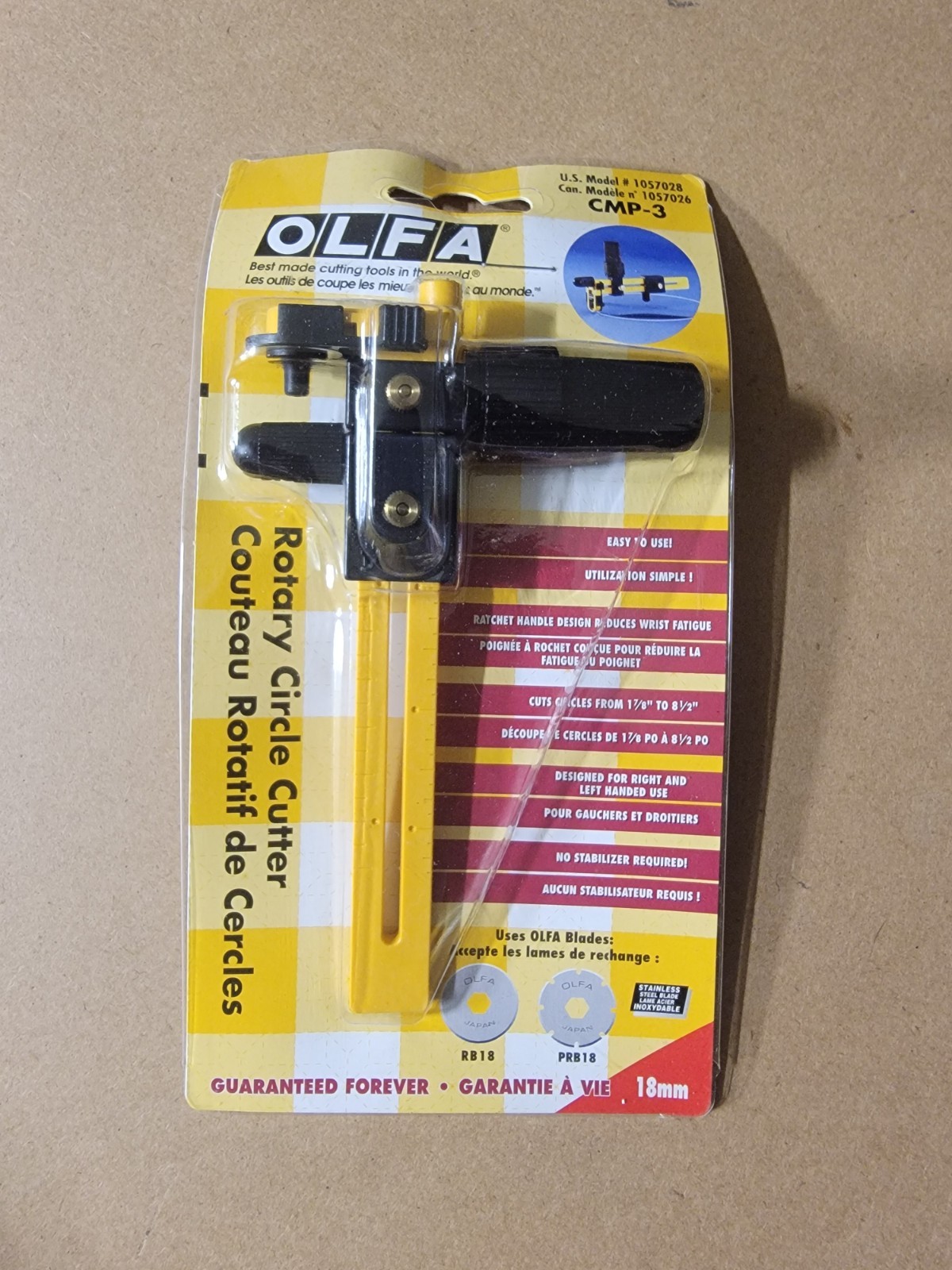 New Genuine Olfa Rotary Circle Cutter CMP-3
