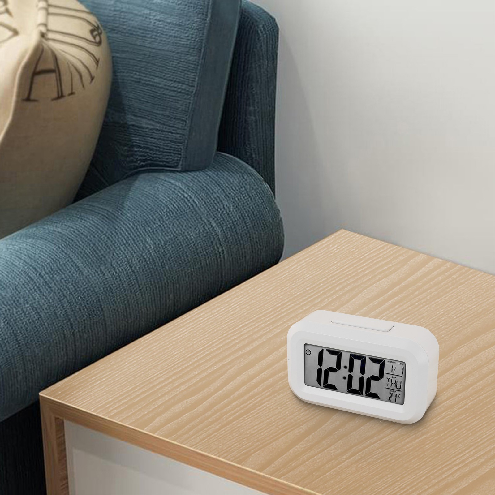 Stylish Electronic Alarm Clock with Night Light and Temperature Feature