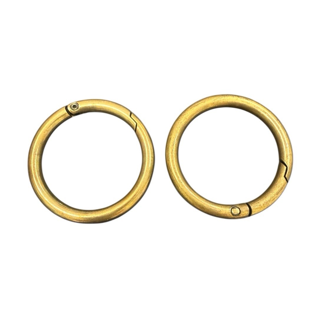 Miche Antiqued Gold 1 1/2” Carabiner Set Of 2