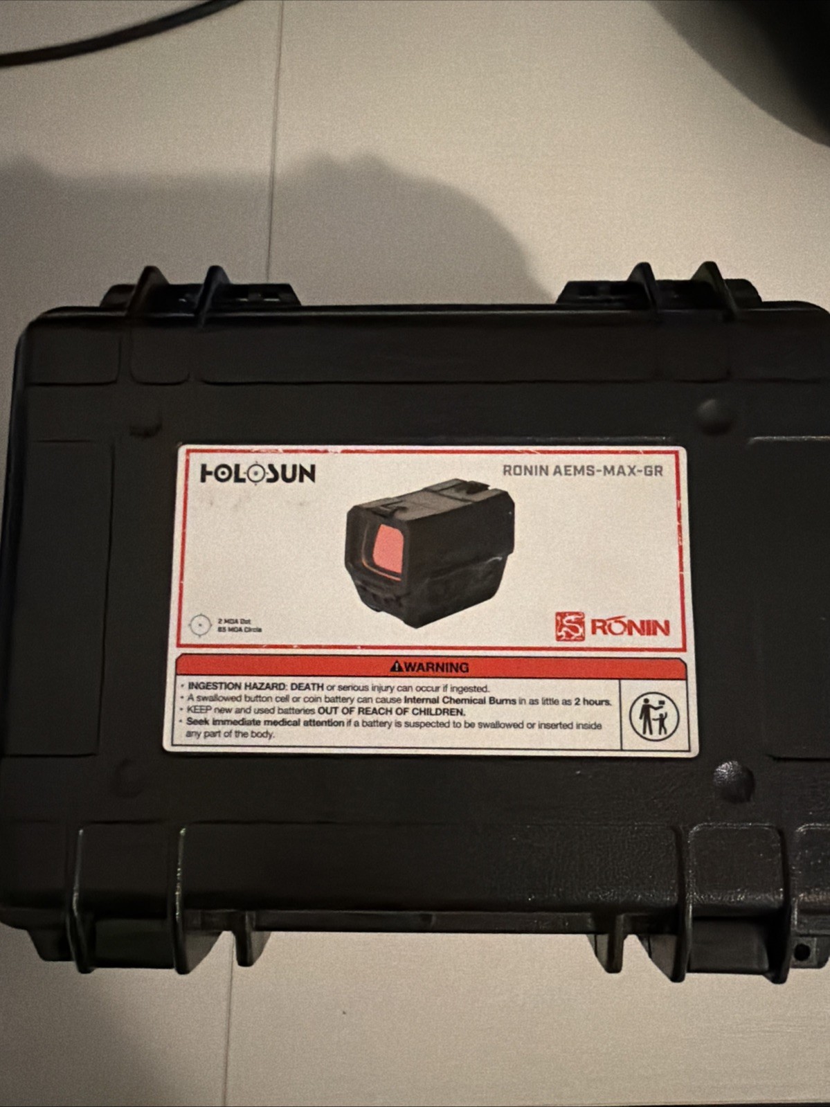 Holosun Ronin AEMS Max Dot Sight, 2 MOA/65 MOA, Green #RONIN-AEMS-MAX-GR Green