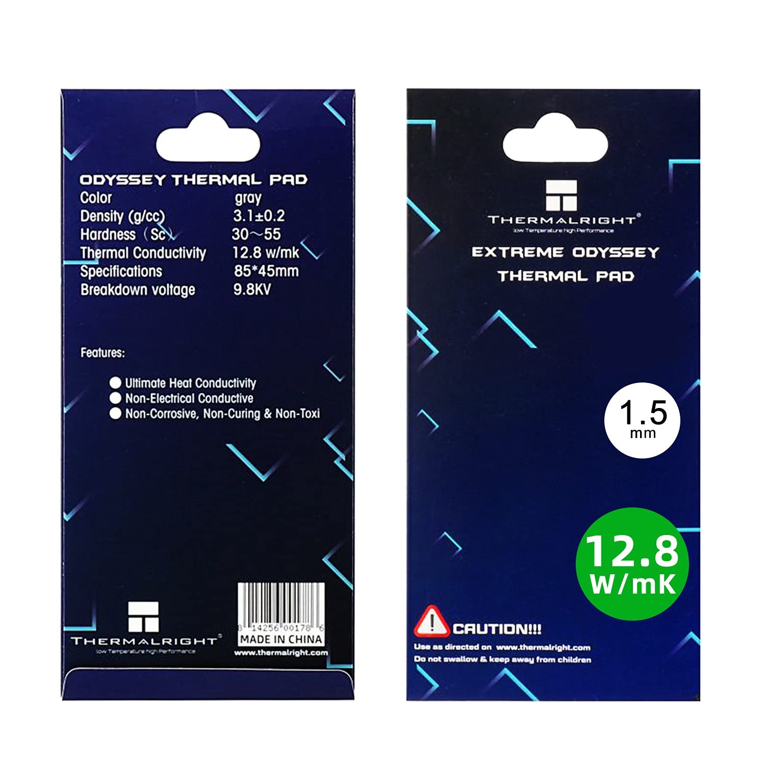 Thermalright Thermal Pad 1.5mm 12.8 W/mK, 85x45x1.5mm, Non Grey