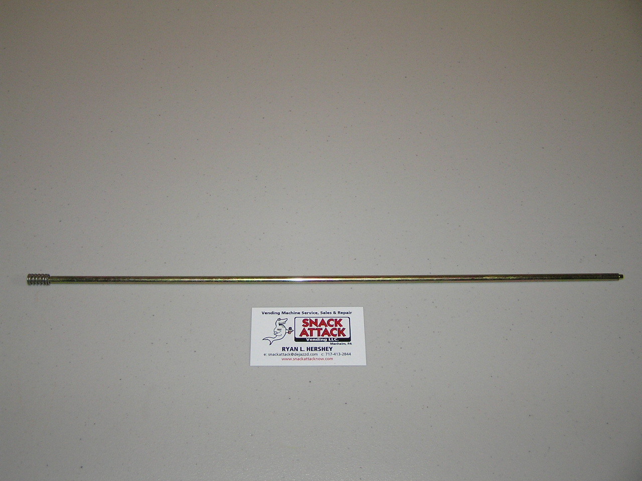 DIXIE NARCO 276E, 501E & 600E SODA VENDING MACHINE SINGLE COLUMN METAL ROTOR ROD