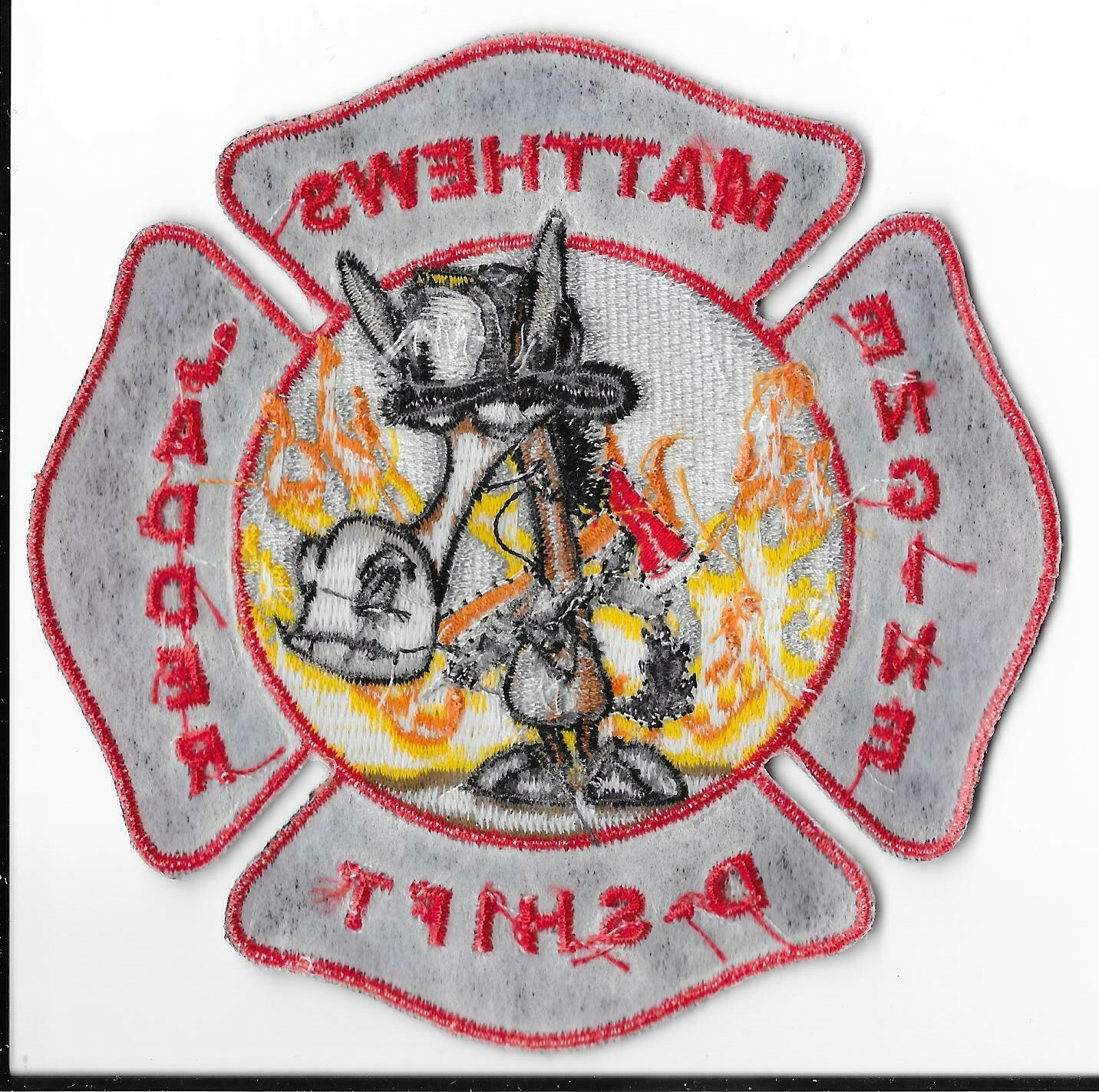 Matthews Fire Department, North Carolina D-Shift Shoulder Patch V1