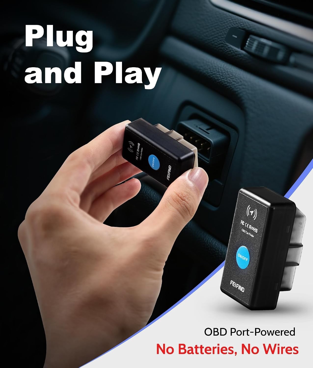 Mini GPS Tracker for Vehicles No Monthly Fee/No Subscription, Hidden Tracker ...