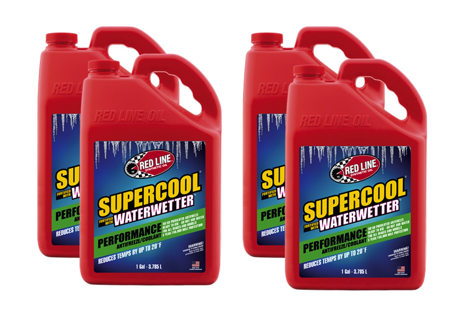 REDLINE OIL Supercool Performance Coolant Case 4x1 Gallon 81215 CASE/12