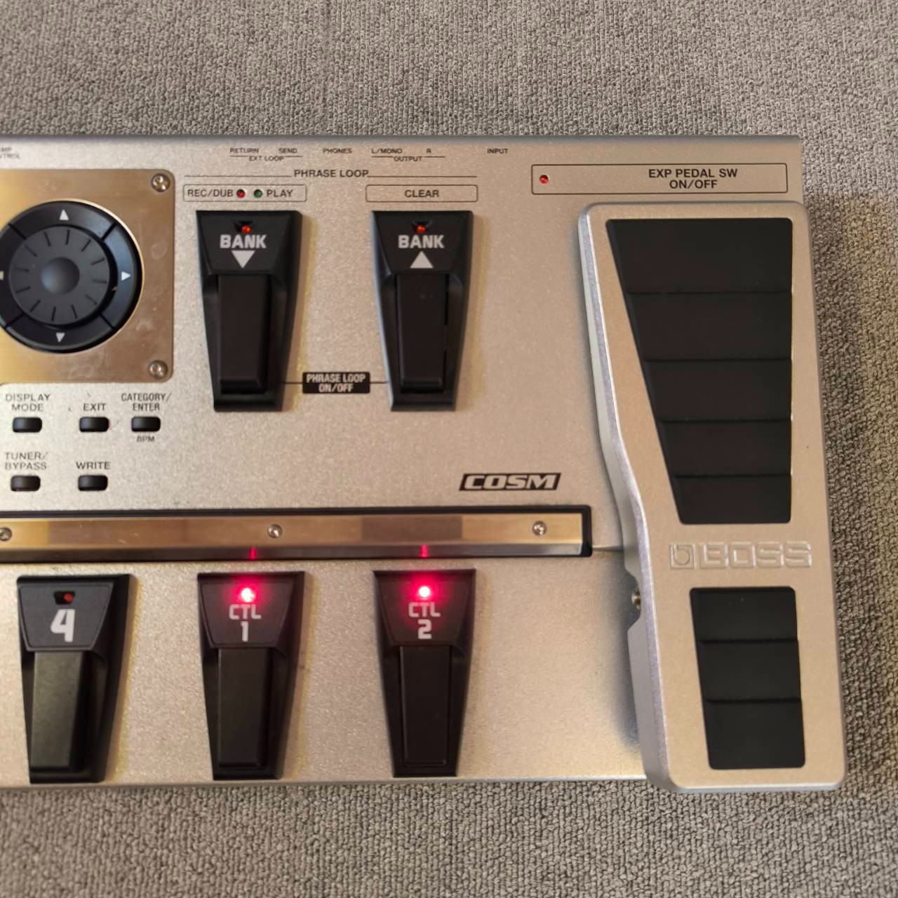 BOSS GT-10 Electric Guitar Multi Effects Pedal Effects Unit With AC Adapter