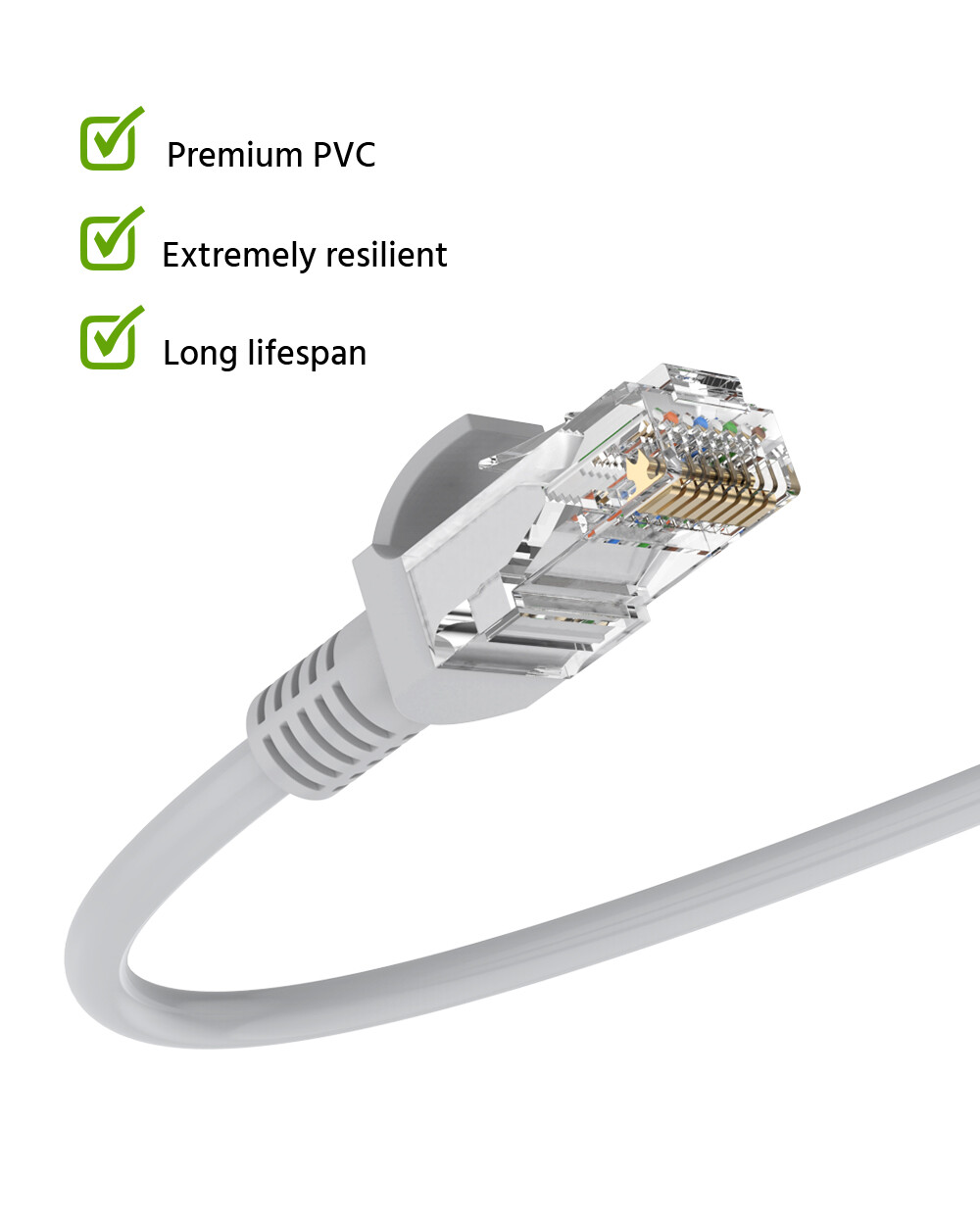 ANNKE 60ft 100ft CAT5E Ethernet Cable LAN RJ45 for Surveillance Security Camera