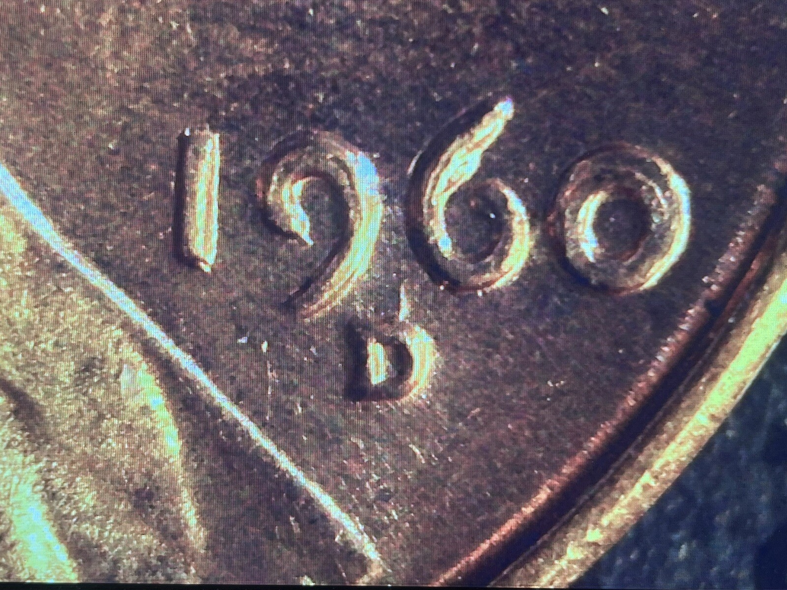 1960 D Sm/lg Date Lincoln Cent 1960D-IDO-001