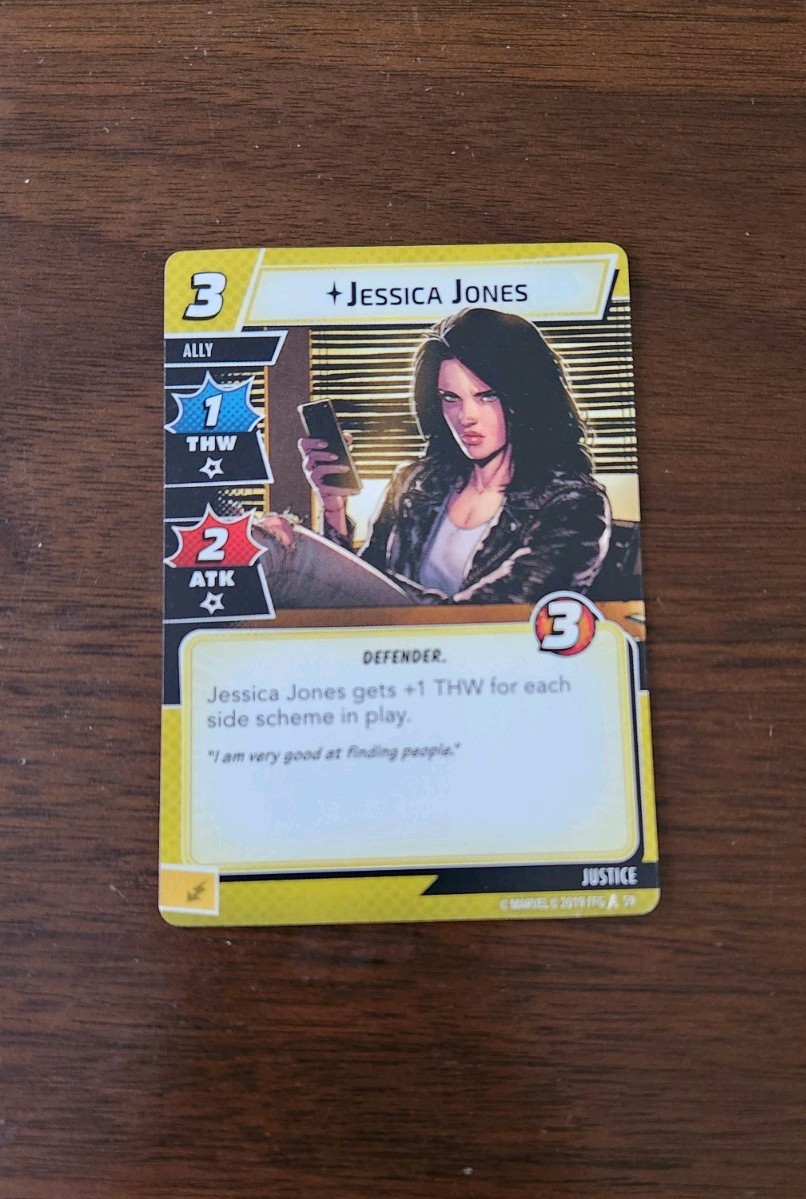 Marvel Champions Justice Aspect Cards From Core Set Box Replacement Cards