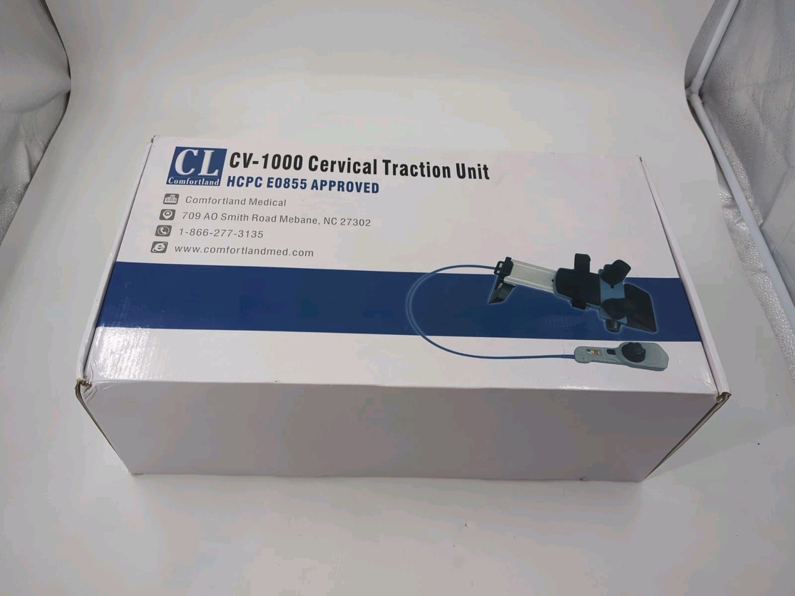 CL Comfortland CV-1000 Cervical Traction Unit, New Open Box