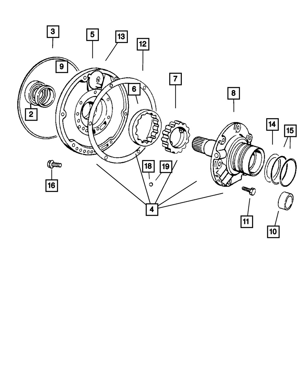 Genuine Mopar Reaction Shaft Seal 3743689