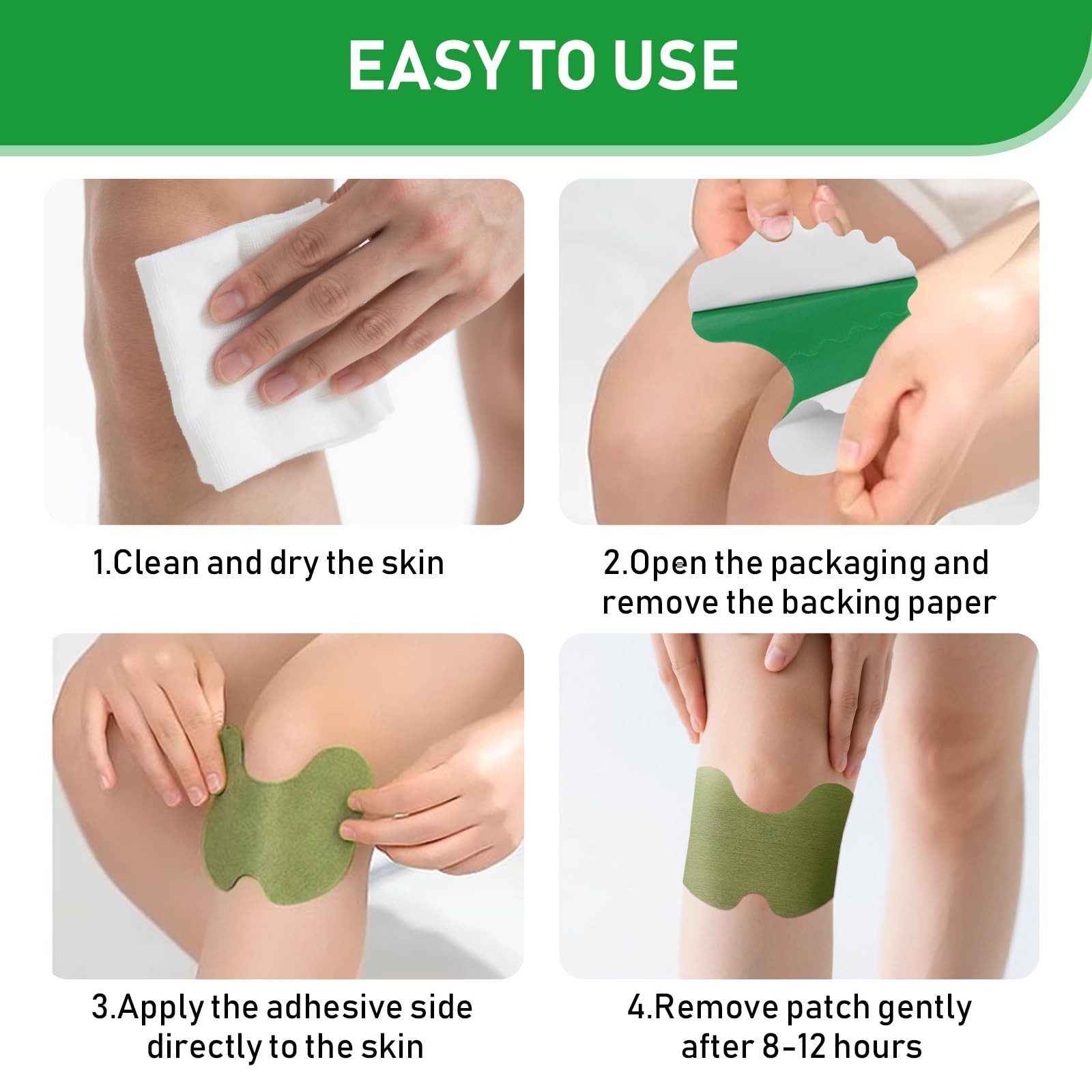 14 Pcs Knee Patches Natural Knee Patch For Bone On Bone For Back Neck Shoulder W