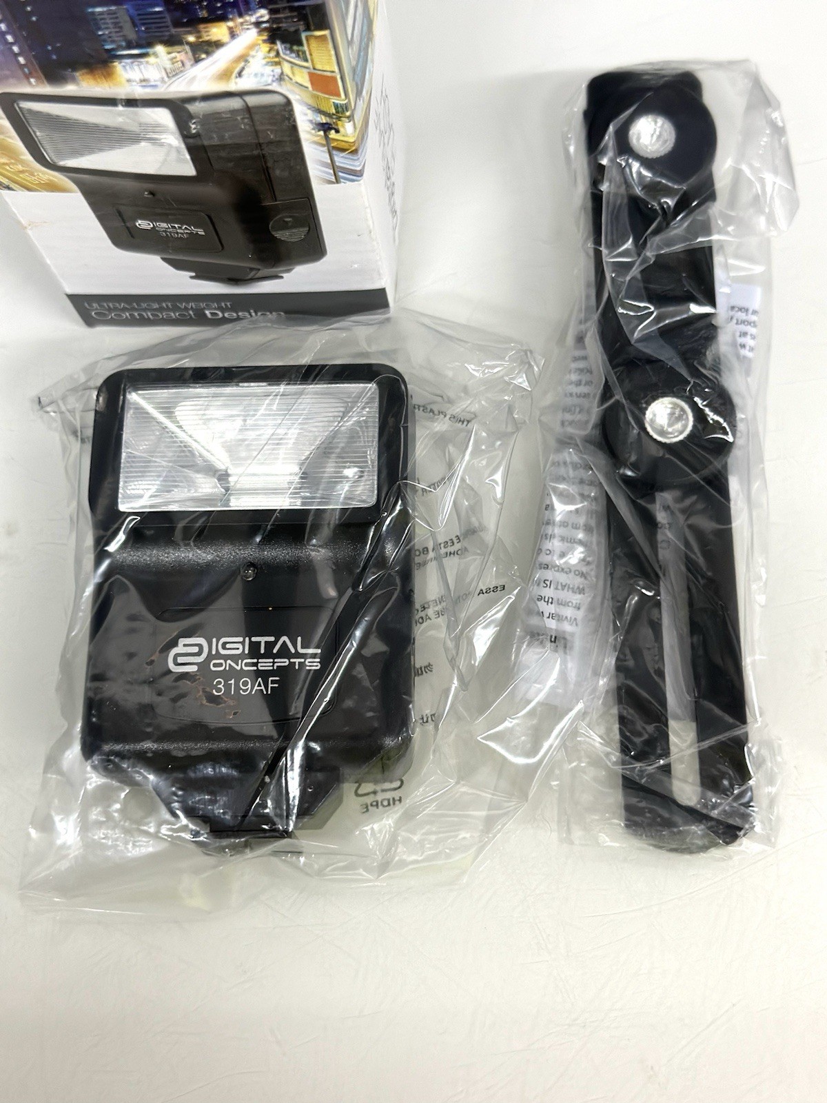 Digital Concepts Digital Slave Camera Flash 319AF New For Canon DSLR & Bracket